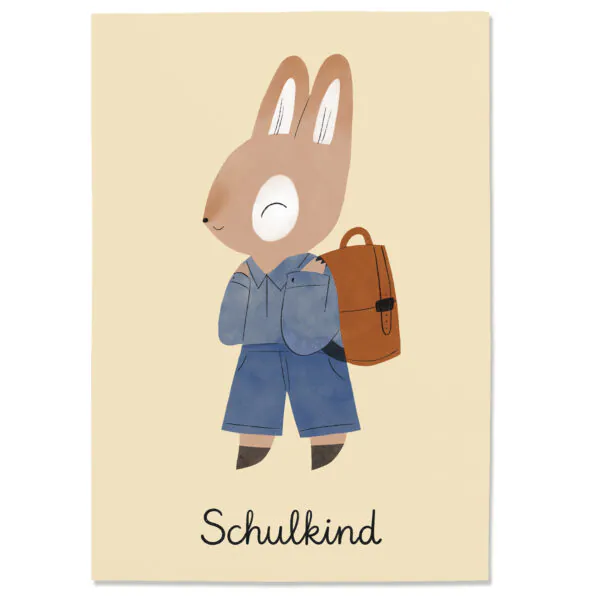 Postkarte "Schulkind"