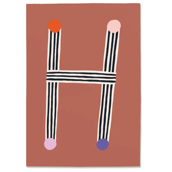 Postkarte "H"