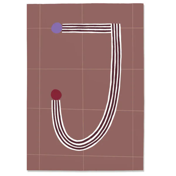 Postkarte "J"