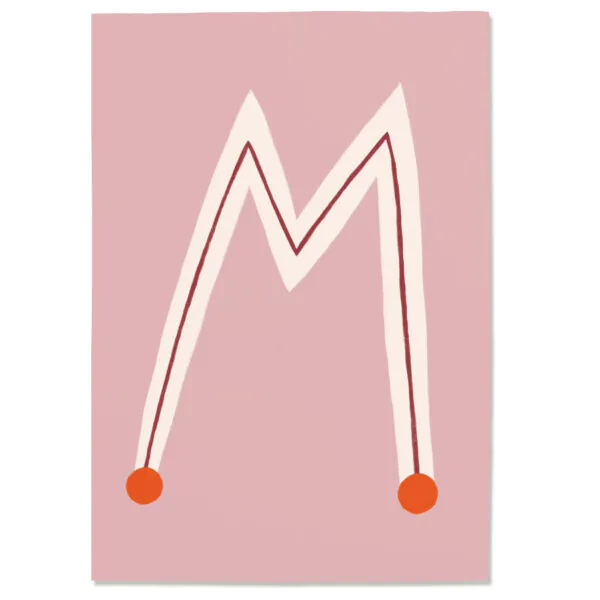 Postkarte "M"