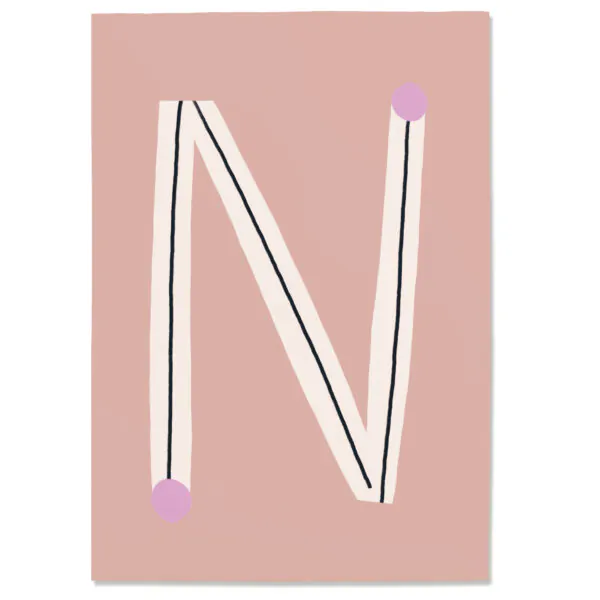 Postkarte "N"
