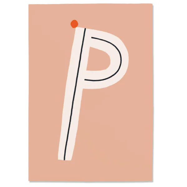 Postkarte "P"