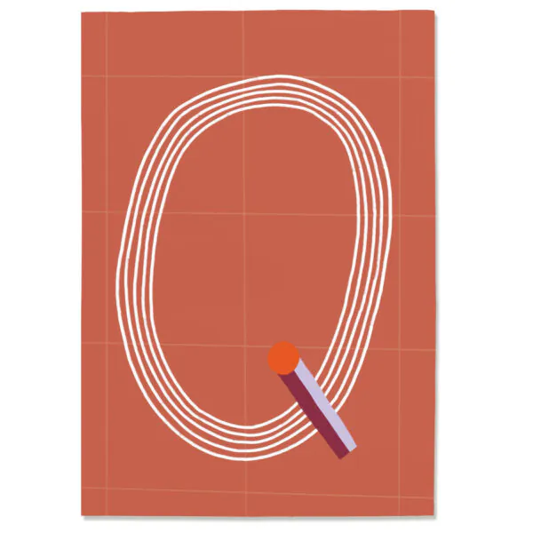 Postkarte "Q"