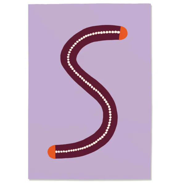 Postkarte "S"