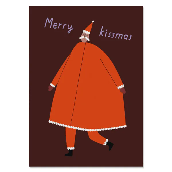 Postkarte "Merry Kissmas"