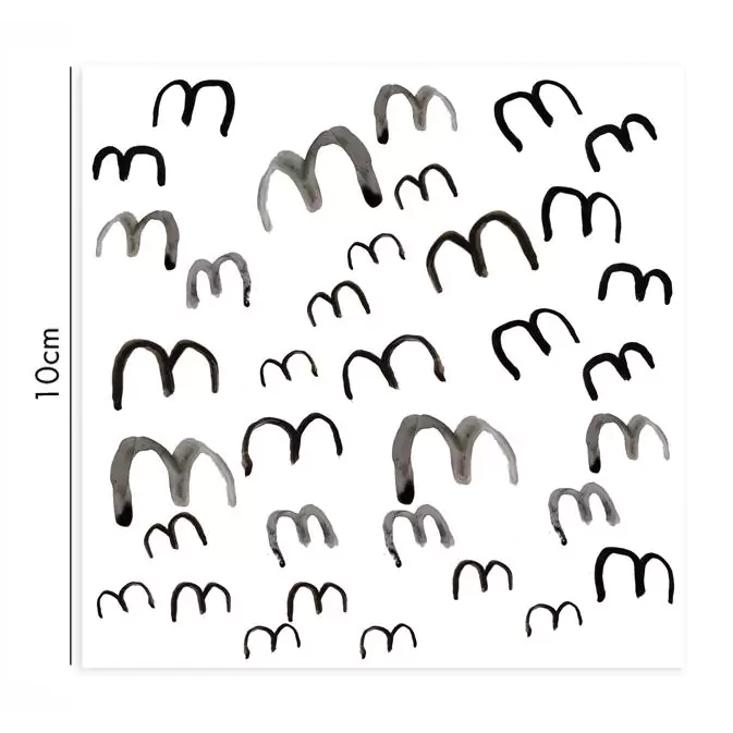 Birds porcelain sticker