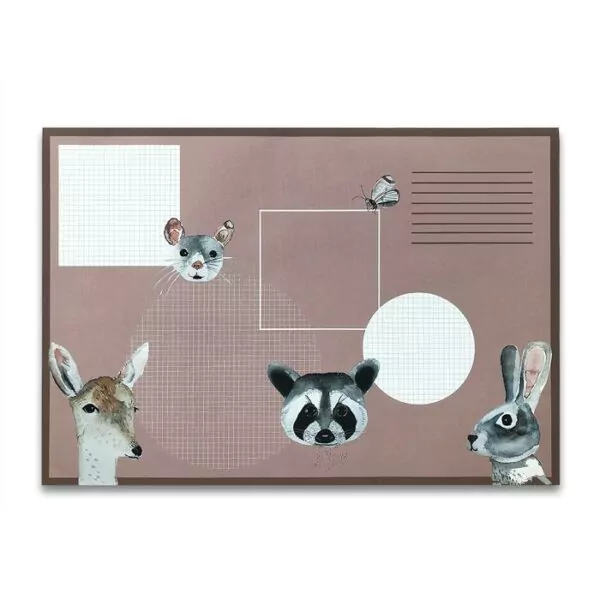 Desk pad bunny and his friends