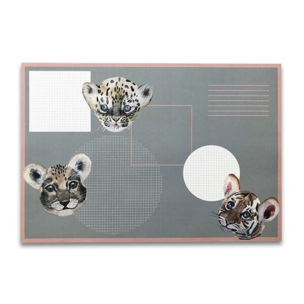 Desk pad leopard and his friends