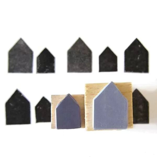 Houses stamp set