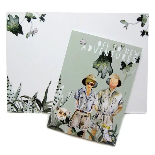 Off to new adventures congratulations card