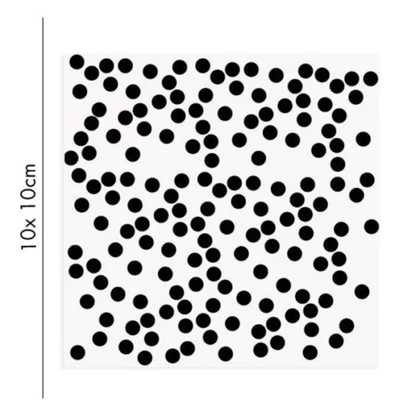 Black dots porcelain stickers
