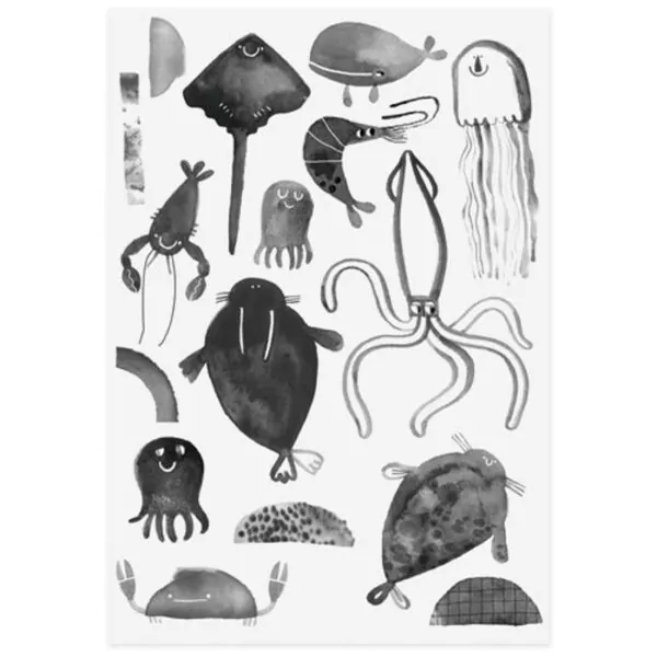 Organic tattoo ode to the sea