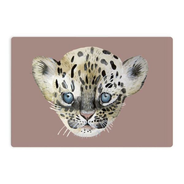 Kleines Schneidebrett Leopard