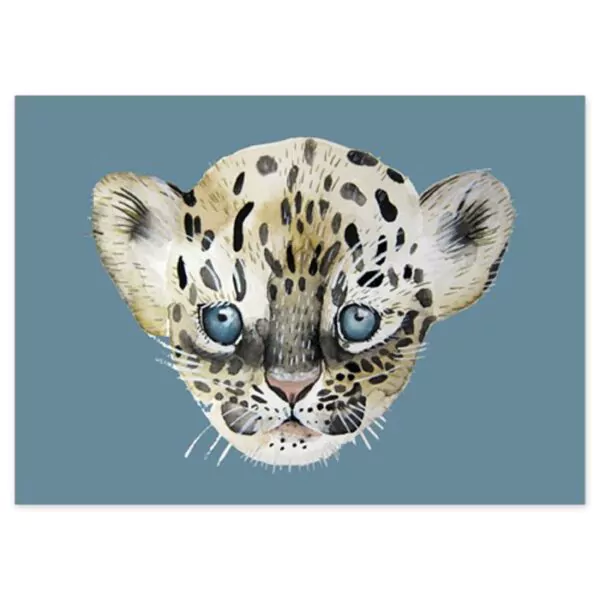 Postcard leopard