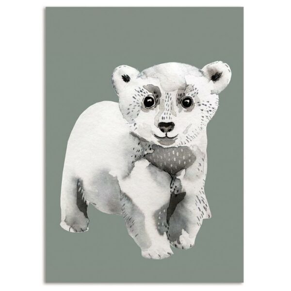 Postkarte Eisbär